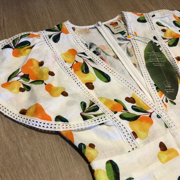 RARE FARM Rio Linen Cashew Dress - Picture 3 of 14